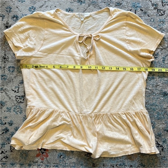 Urban Outfitters Tie Front Yellow Baby Doll Top - Picture 8 of 16